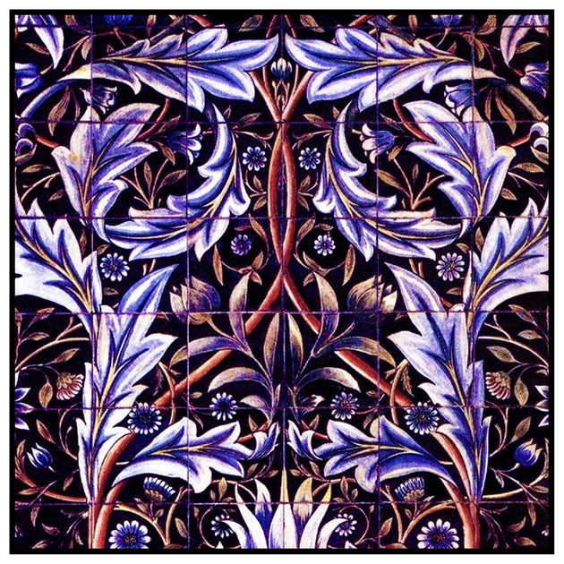 William Morris Blue Acanthus Counted Cross Stitch Pattern – Orenco Originals