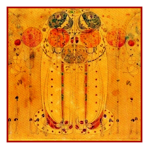 Wassail Detail Inspired by Charles Rennie Mackintosh Counted Cross Stitch Pattern