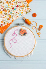 Pumpkin Gnome Magnetic Needle Minder  Festive Craft Gift  From Hawthorn Handmade