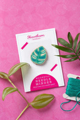 Monstera Leaf Magnetic Needle Minder Craft Gift  From Hawthorn Handmade