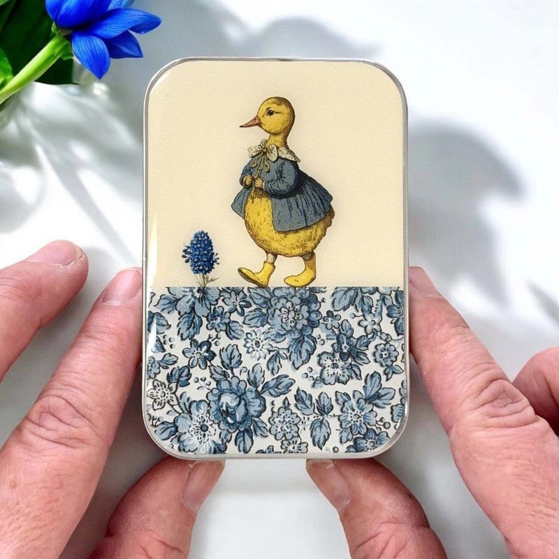 DUCK and FLOWER NEEDLE CASE NEEDLE ORGANIZER-Large