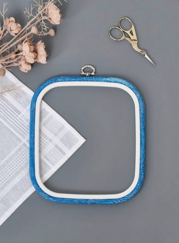 Square Flexi Hoop by Nurge 7 by 8 inch Blue