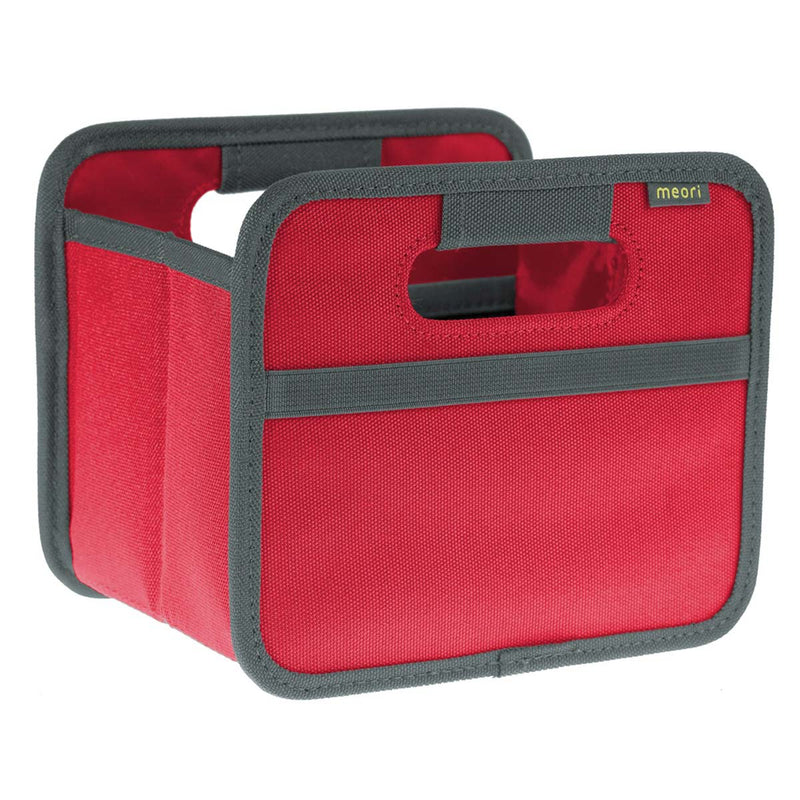 Mini Foldable Storage Box Cube Organizer by Meori -Hibiscus Red