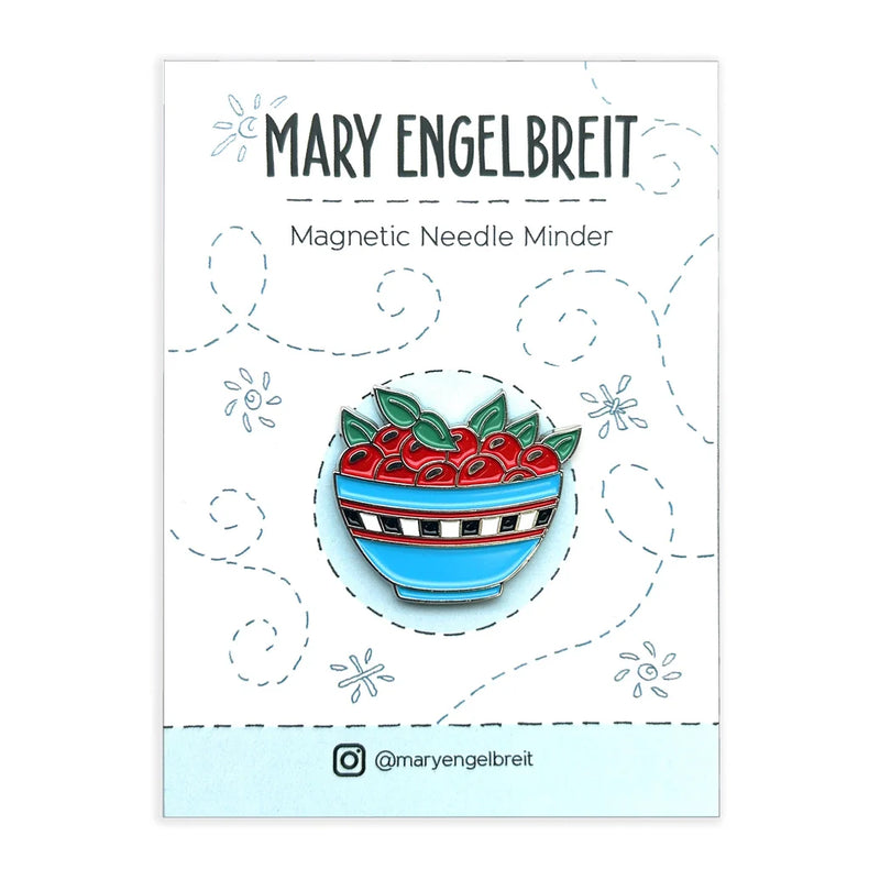 Bowl of Cherries Needle Minder Magnetic Needle Minder From Mary Engelbreit