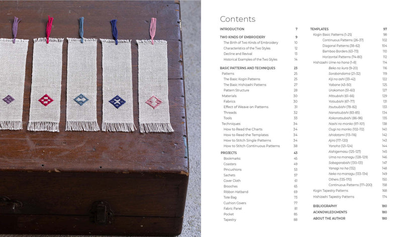 Counted Sashiko Embroidery: 31 Projects with 80 Kogin and 200 Hishizashi Patterns By Keiko Sakamoto