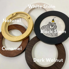 Natural Round Embroidery Hoop Frame For 4