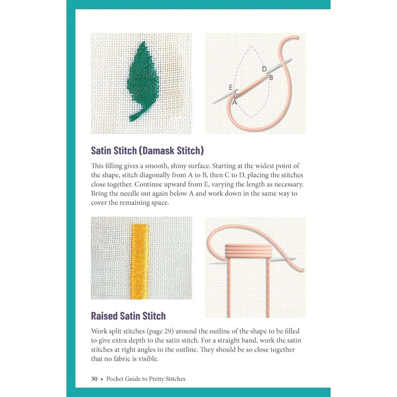Pocket Guide To Pretty Stitches - Carry-Along Guide by Karen Hemingway