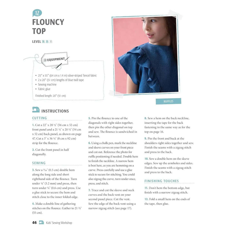 Kids' Sewing Workshop - 26 Projects For Young Makers By Karine Thiboult-Demessence