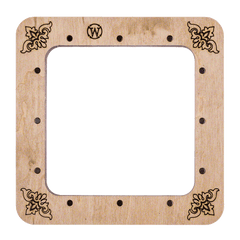 Wooden Magnetic Frames-Hoop-5.5 inches Square From Hobby Jobby
