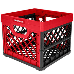 Collapsible Milk Crate From Clever Made-Canada Red