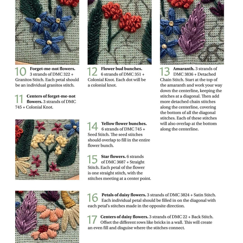 Diy How To Embroider Texture and Pattern- Hand Embroidery Diy Book by Melissa Galbraith