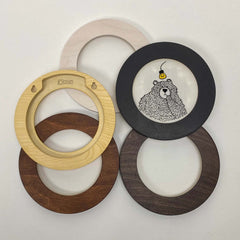 Caramel Round Embroidery Hoop Frame For 6" Hoop From Modern Hoopla