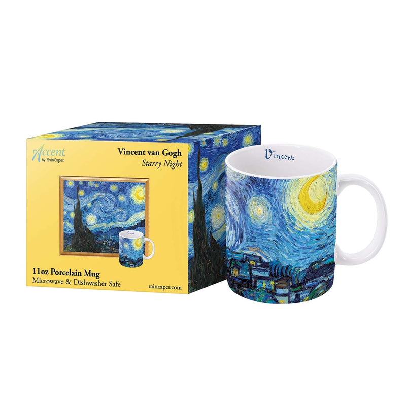 Van Gogh Starry Night 11 oz Porcelain Mug -Contemporary Mug From Rain Capers