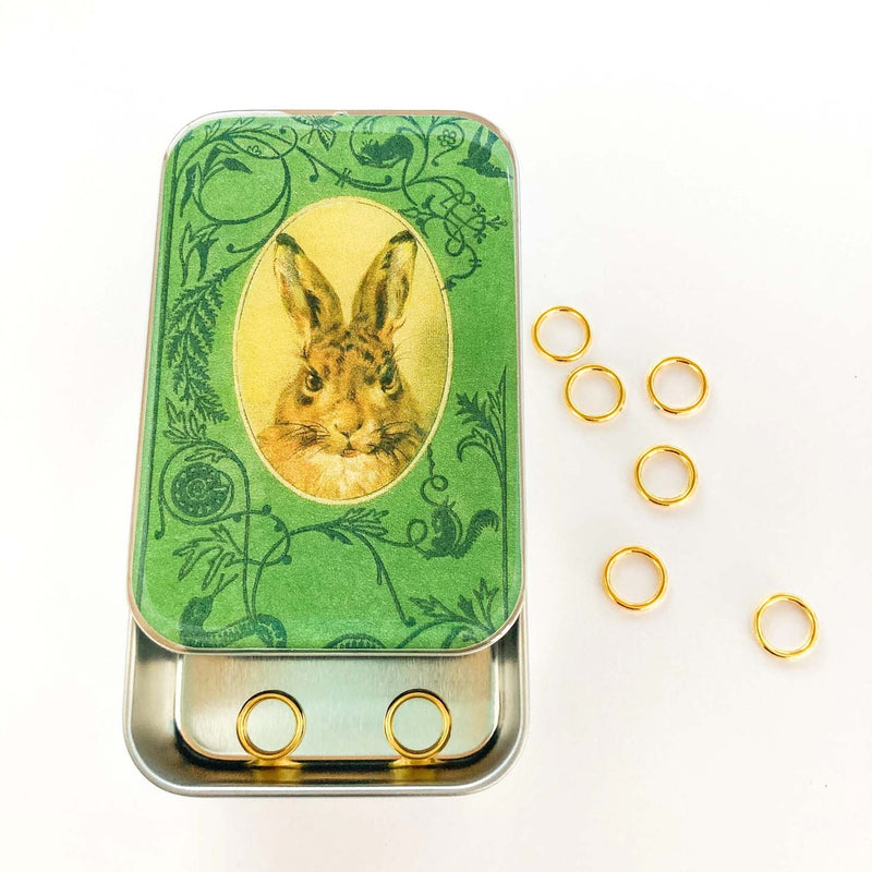 Bunny Rabbit Notions Tin NEEDLE CASE NEEDLE ORGANIZER-Small