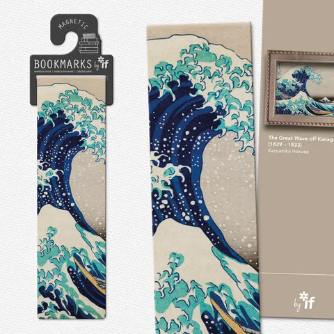 Hokusai's Great Wave Magnetic Classic Bookmark By If USA