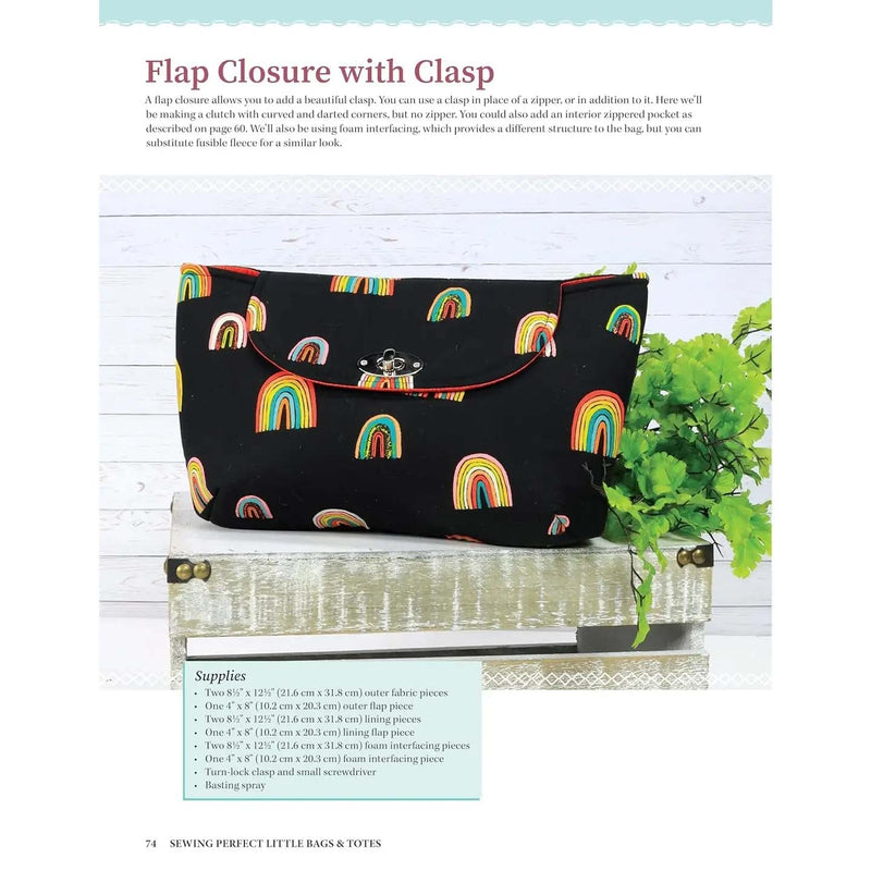 Sewing Perfect Little Bags and Totes - Technique Book By Carolina Moore
