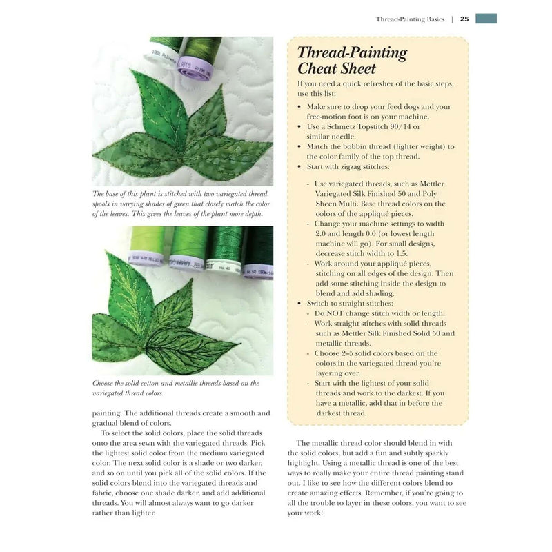 Thread Painting A Garden Quilt - A Step-By-Step Guide By Joyce Hughes