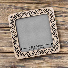 Wooden Magnetic Frames-Hoop-5.5 inches Square From Hobby Jobby