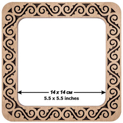 Wooden Magnetic Frames-Hoop-5.5 inches Square From Hobby Jobby