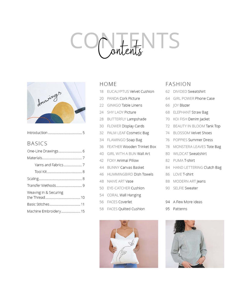 Stitch with One Line: 33 Easy-to-Embroider Minimalist Designs By  Martina Unterfrauner