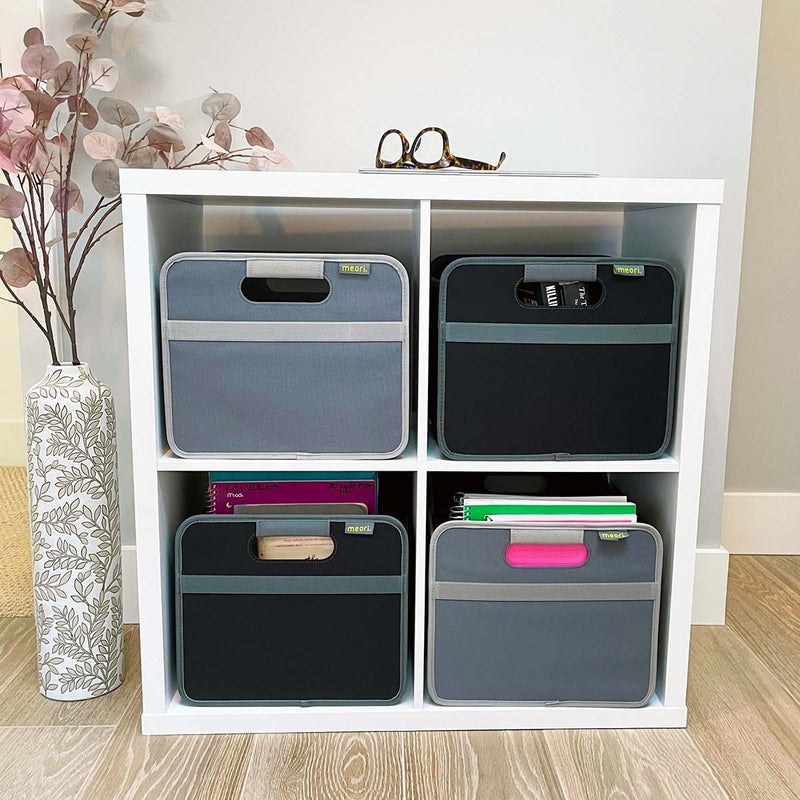 Small Foldable Storage Cube / Collapsible by Meori -Midnight Magenta
