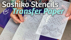 Sashiko Stencils, Traditional Collection: 9 Embroidery Designs 3” x 5”, Accurate Stitches & Spacing Every Time