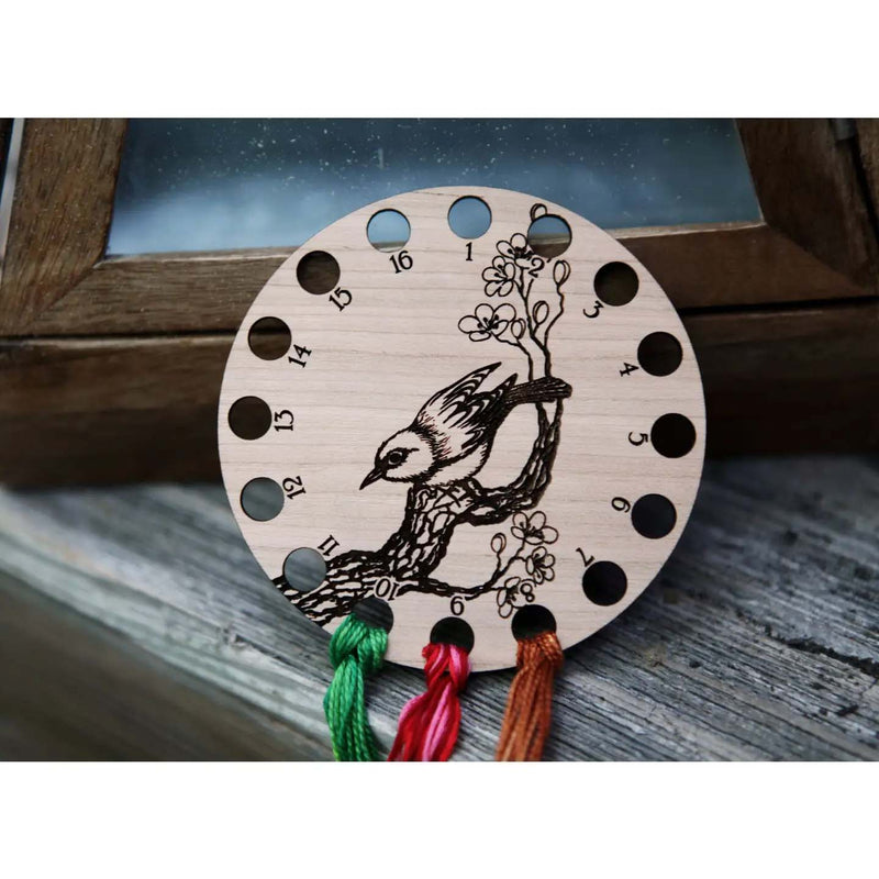 Cherry Blossom Branch Floss Thread Storage Holder From Sunrise Grove