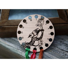 Cherry Blossom Branch Floss Thread Storage Holder From Sunrise Grove