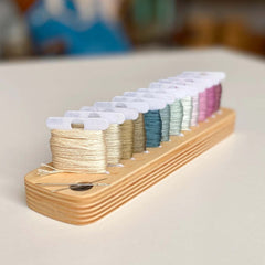 Wooden Bobbin Minder From Modern Hoopla