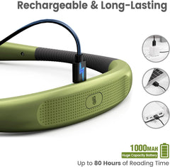 Glocusent LED Neck Reading Light-Green