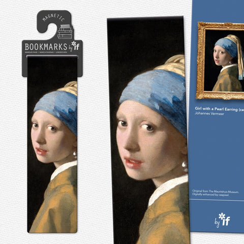 Vermeer's Girl With the Pearl Earring Magnetic Classic Bookmark By If USA