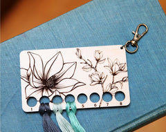 Magnolia Embroidery Floss Storage Holder - Maple Wood From Sunrise Grove