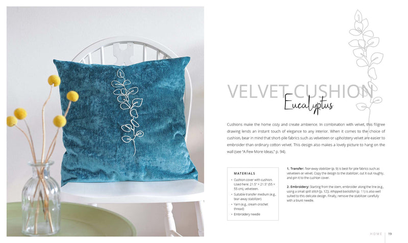 Stitch with One Line: 33 Easy-to-Embroider Minimalist Designs By  Martina Unterfrauner