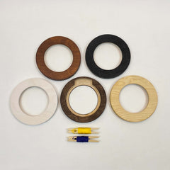 Dark Walnut Round Embroidery Hoop Frame For 5" Hoop From Modern Hoopla
