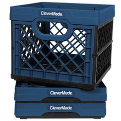 Collapsible Milk Crate From Clever Made-Ocean