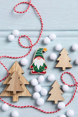 Christmas Gnome Magnetic Needle Minder  Festive Craft Gift  From Hawthorn Handmade