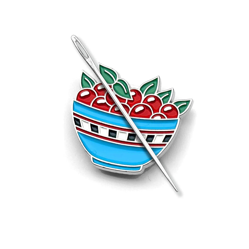 Bowl of Cherries Needle Minder Magnetic Needle Minder From Mary Engelbreit