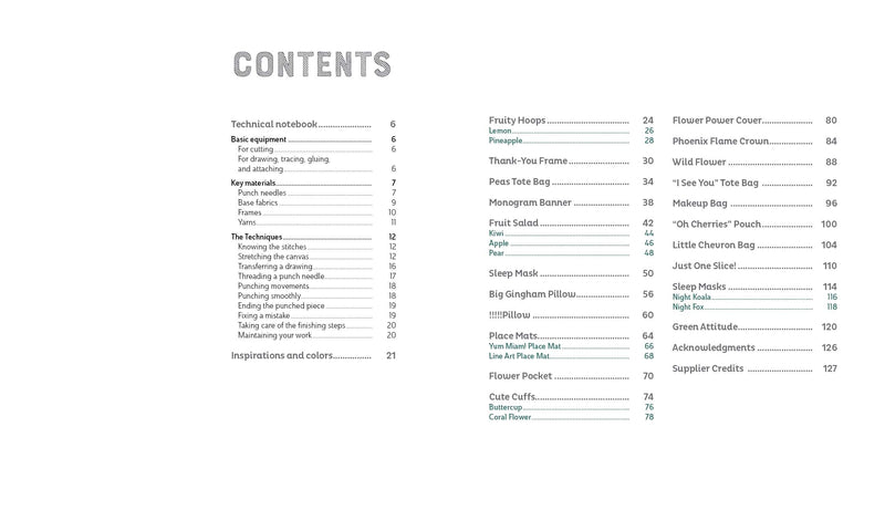 Punch Needle Extravaganza! 27 Projects To Create By Laetitia Dalbies