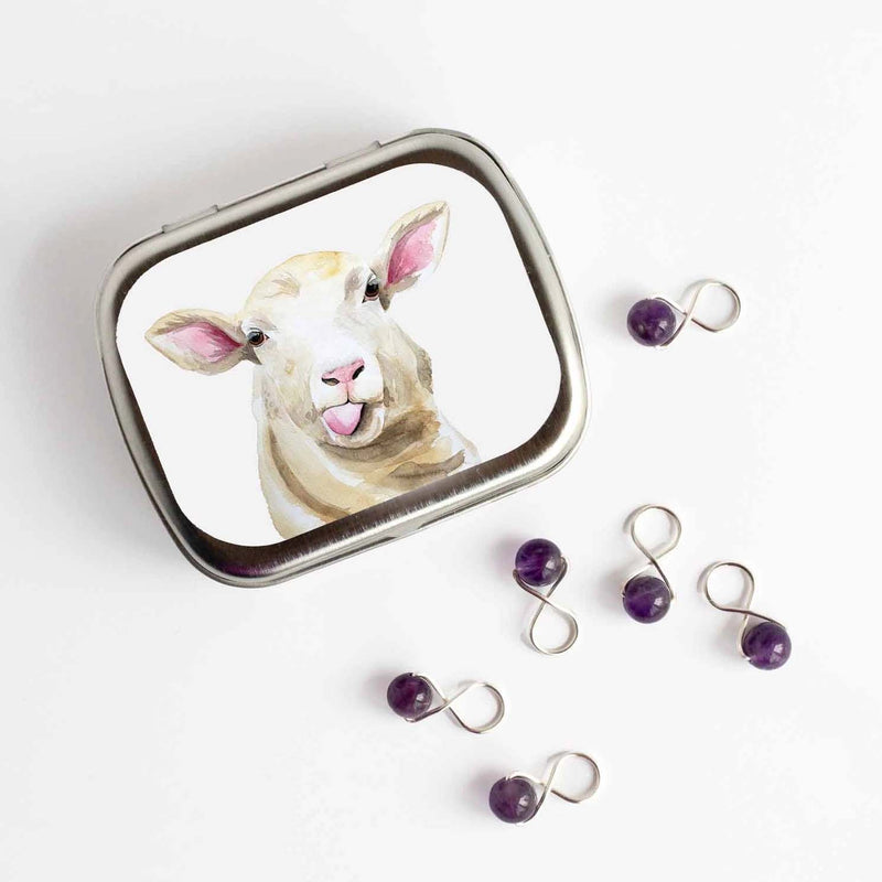 Sassy Sheep NEEDLE CASE NEEDLE or STITCH MARKER STORAGE - ORGANIZER
