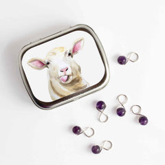 Sassy Sheep NEEDLE CASE NEEDLE or STITCH MARKER STORAGE - ORGANIZER