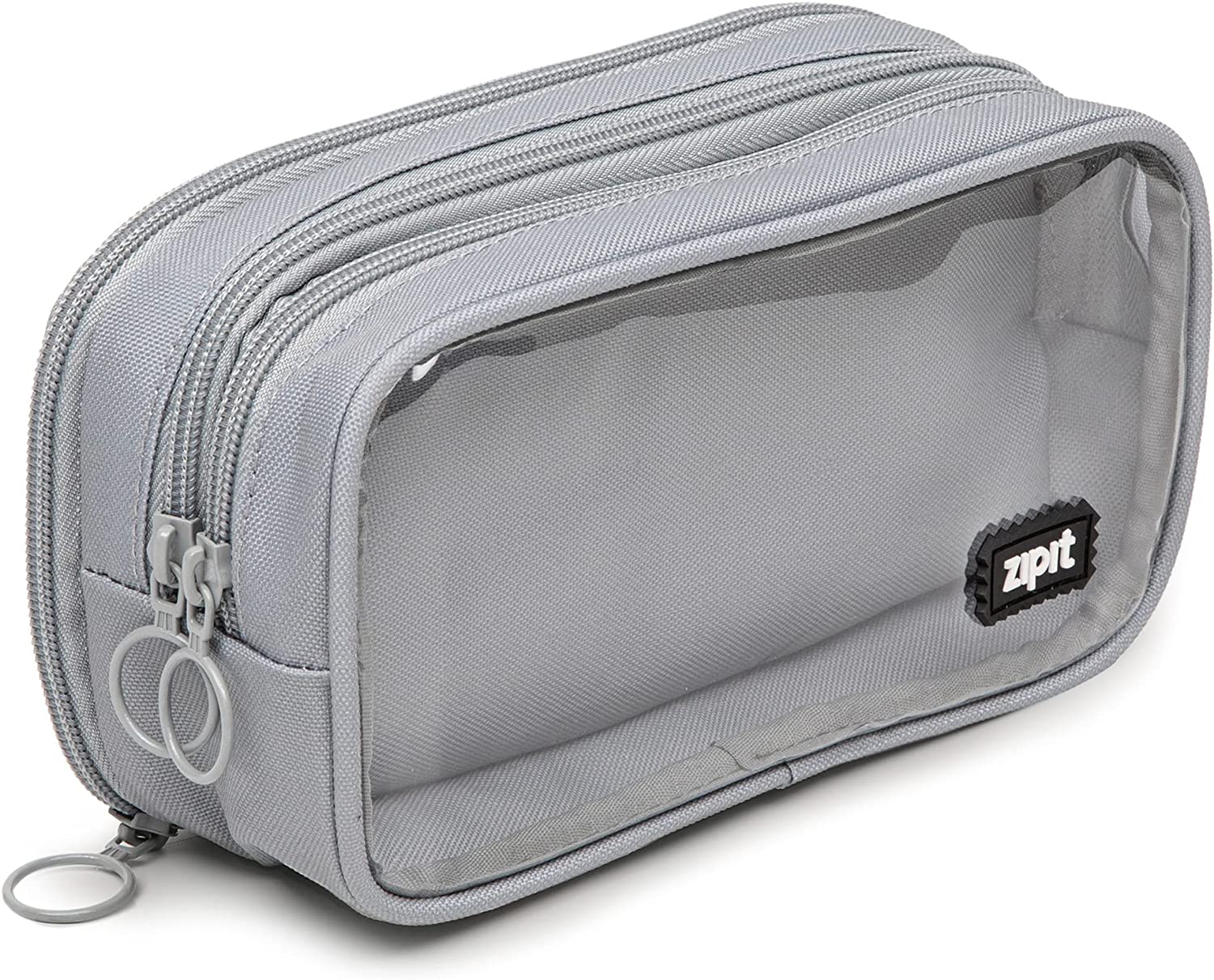 HALF & HALF PENCIL CASE By Zipit-Grey