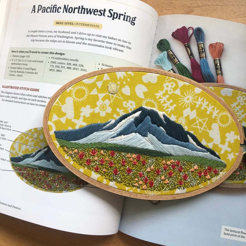 Diy How To Embroider Texture and Pattern- Hand Embroidery Diy Book by Melissa Galbraith