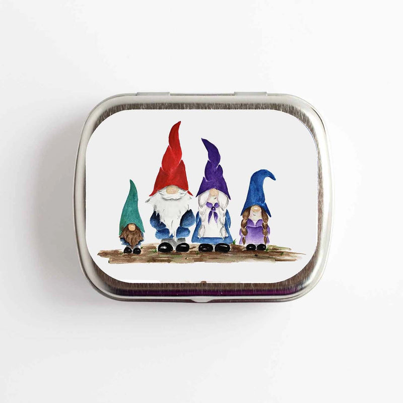 Gnome Family NEEDLE CASE NEEDLE or STITCH MARKER STORAGE - ORGANIZER