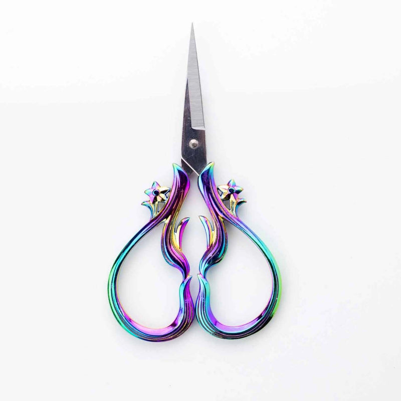 Star Dust Rainbow Scissors with Sheath From Twice Sheered Sheep