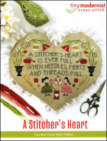 A Stitcher's Heart By The Tiny Modernist Counted Cross Stitch Pattern