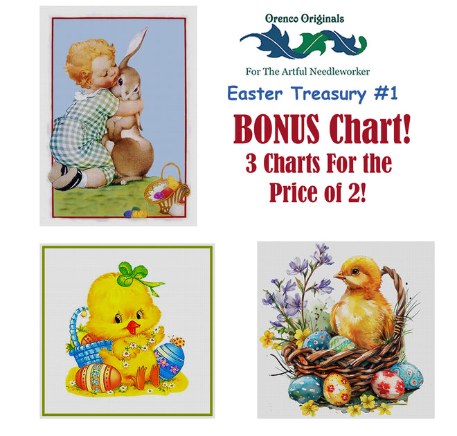 Easter Deluxe Treasury Counted Cross Stitch Patterns Charts BONUS: 3 c ...
