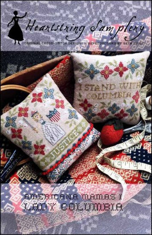 Americana Mamas 1 Lady Columbia by Heartstring Samplery Counted Cross Stitch Pattern