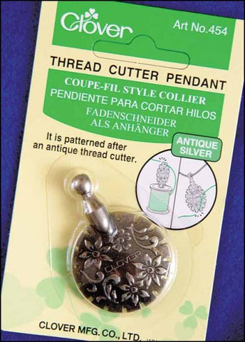 ANTIQUE SILVER THREAD CUTTER PENDANT