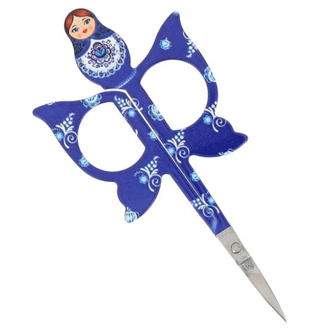 BOHIN MATRIOCHKAS EMBROIDERY SCISSORS-Blue