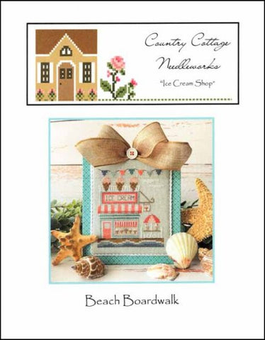 Beach Boardwalk: Ice Cream Shop by COUNTRY COTTAGE NEEDLEWORK Counted Cross Stitch Pattern